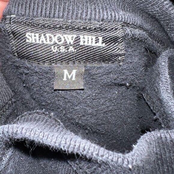 Shadow Hill Anarchy 99 Hoodie Size Medium Black Red Heavyweight Pullover - Picture 6 of 7